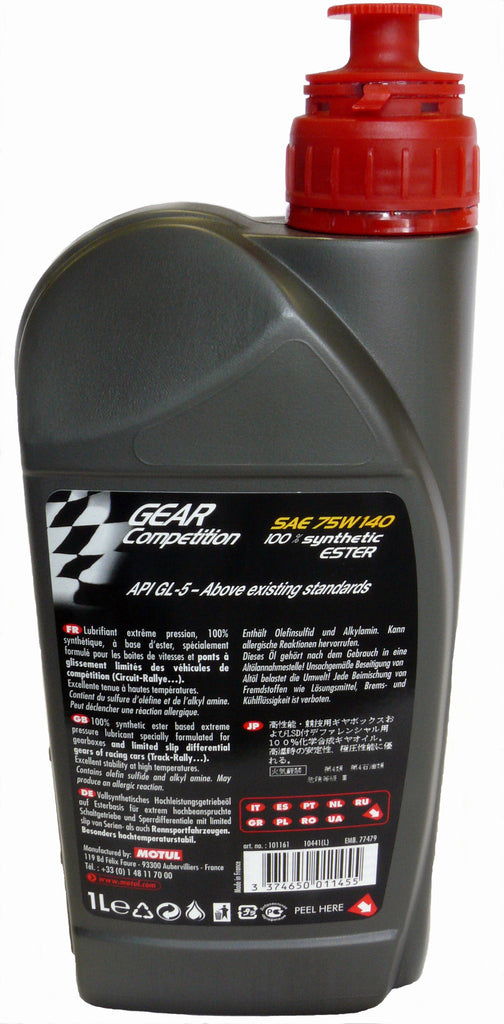 motul gear competition 75w90 Motul Gear Competition FF Gearbox & LSD Oil (1 Liter 75W140)